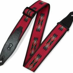 Empire Guitars Accessories Levy's MSSN80-RED Guitar Strap *Free Shipping In The USA*