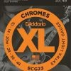 Empire Guitars Accessories D'Addario ECG23 XL Chromes Flatwound Electric Guitar Strings, Extra Light Gauge
