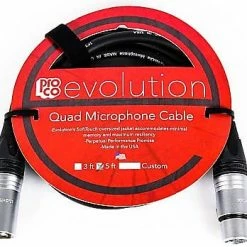 Empire Guitars Pro Co Evolution EVLMCN-5 5 Ft Mic Cable *Free Shipping In The USA*