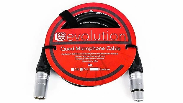 Best Sale ๐งจ Empire Guitars Pro Co Evolution EVLMCN-5 5 Ft Mic Cable *Free Shipping In The USA* ๐ 1 Empire Guitars Pro Co Evolution EVLMCN-5 5 Ft Mic Cable *Free Shipping In The USA*