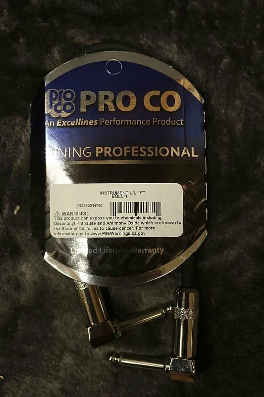 Buy 👍 Empire Guitars Pro Co Instrument Cable L/L 1Ft EGLL-1 *Free Shipping In The US* Accessories 👏 1 Empire Guitars Pro Co Instrument Cable L/L 1Ft EGLL-1 *Free Shipping In The US* Accessories