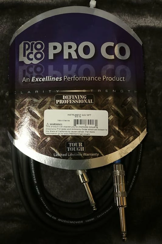 New 🎁 Empire Guitars Pro Co Instrument Cable Q/Q 10-ft EG-10 *Free Shipping In The US* ✔️ 1 Empire Guitars Pro Co Instrument Cable Q/Q 10-ft EG-10 *Free Shipping In The US*