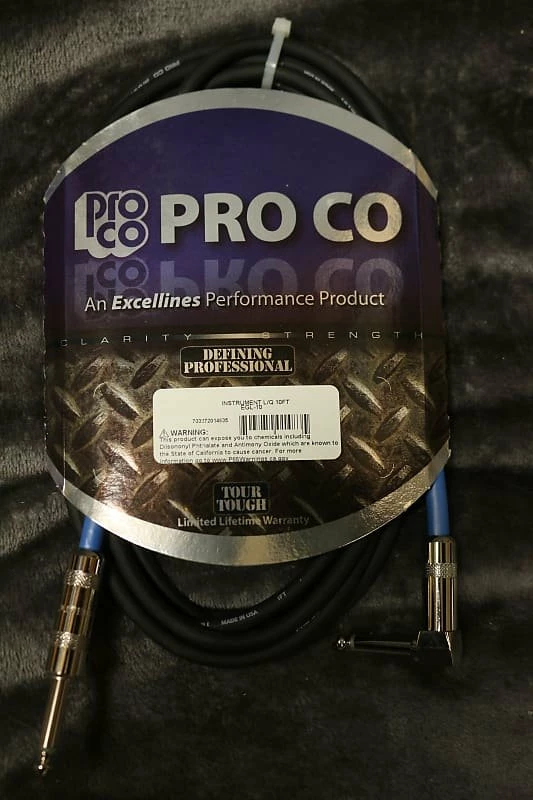 Flash Sale ⭐ Empire Guitars Accessories Pro Co Instrument Cable L/Q 10 FT EGL-10 *Free Shipping In The US* 🔥 1 Empire Guitars Accessories Pro Co Instrument Cable L/Q 10 FT EGL-10 *Free Shipping In The US*