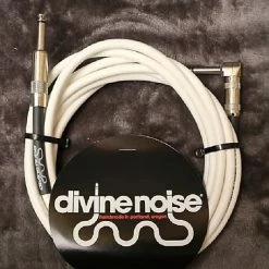 Empire Guitars Divine Noise 15ft Instrument Cable ST-RA (Straight-Right Angle) White *Free Shipping* Accessories