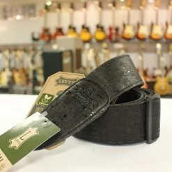 Empire Guitars Levy's Solid Black Cork Black Vegan Guitar Strap MX8-BLK *Free Shipping In The USA* Accessories