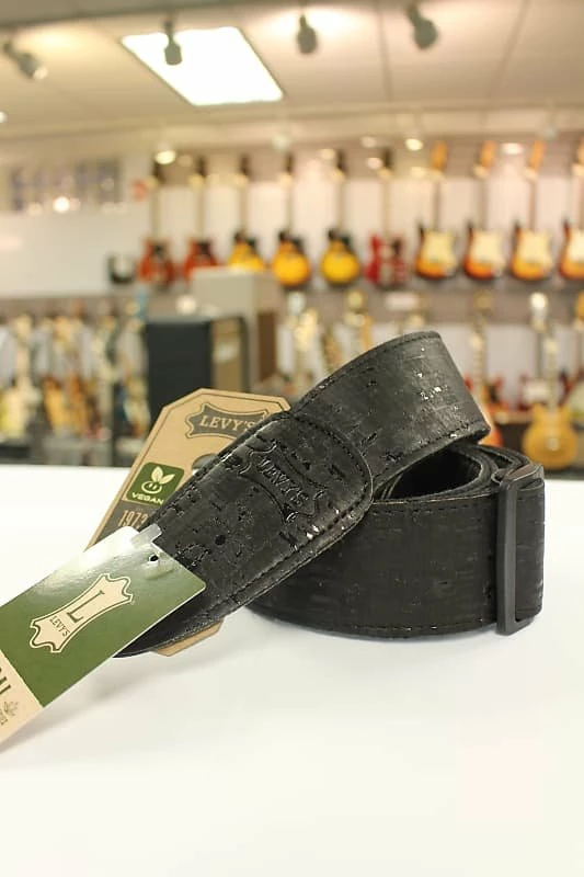 Budget ๐ Empire Guitars Levy's Solid Black Cork Black Vegan Guitar Strap MX8-BLK *Free Shipping In The USA* Accessories โ 1 Empire Guitars Levy's Solid Black Cork Black Vegan Guitar Strap MX8-BLK *Free Shipping In The USA* Accessories