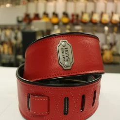 Empire Guitars Levy's M26VP-Red-Black Reversible Red/Black Vinyl Guitar Strap *Free Shipping In The USA*