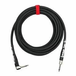 Empire Guitars Rattlesnake 15' Straight To Angled Black Instrument Cable *Free Shipping In The USA*