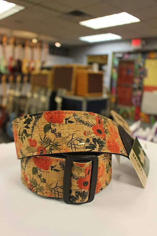 Cheap 😍 Empire Guitars Accessories Levy's Wildflower Red, Cream Black Cork Vegan Guitar Strap W/ Black Cork Ends MX8-001 *Free Shipping In USA* 🔥 1 Empire Guitars Accessories Levy's Wildflower Red, Cream Black Cork Vegan Guitar Strap W/ Black Cork Ends MX8-001 *Free Shipping In USA*