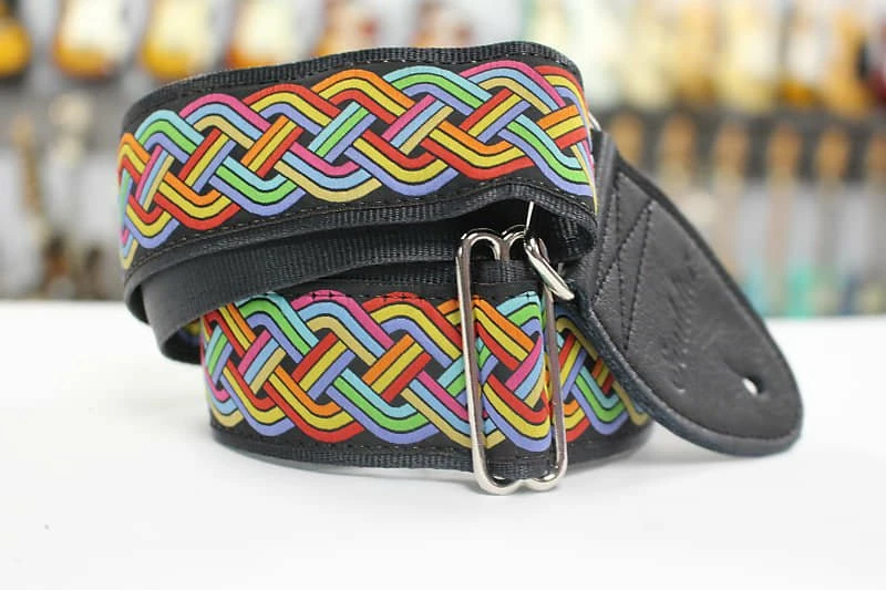 Coupon 🧨 Empire Guitars Souldier Celtic Knot Rainbow Guitar Strap With Black Leather Ends *Free Shipping In The USA* Accessories 😀 1 Empire Guitars Souldier Celtic Knot Rainbow Guitar Strap With Black Leather Ends *Free Shipping In The USA* Accessories