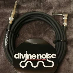 Empire Guitars Accessories Divine Noise 25ft Instrument Cable ST-RA (Straight-Right Angle) Black *Free Shipping In The USA*