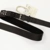 Awlgoods Handcrafted Leather Guitar Strap Black With Red Stitching Accessories