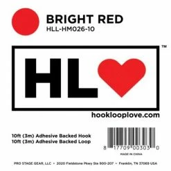 Empire Guitars Pedaltrain - 10' Hook-and-Loop - Bright Red Pedal Board Adhesive