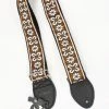 Empire Guitars Souldier Custom Guitar Strap Greenwich Brown With Black Leather Ends *Free Shipping In The USA* Accessories