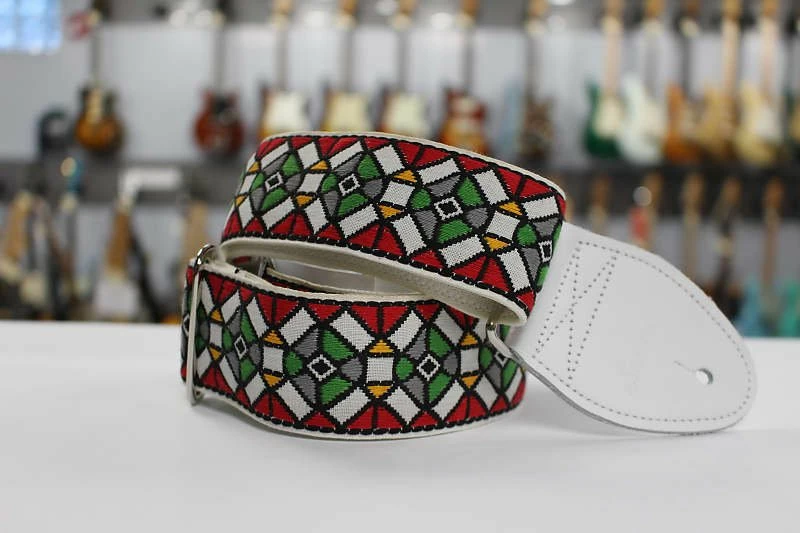 Top 10 🔔 Empire Guitars Souldier Guitar Strap Stained Glass Red W/ White Leather Ends GS0178 SGR *Free Shipping In The USA* 😉 1 Empire Guitars Souldier Guitar Strap Stained Glass Red W/ White Leather Ends GS0178 SGR *Free Shipping In The USA*