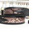 Empire Guitars Accessories LM Strap Framed Leather Snake Black Gallery Luxe Snake FLS-BK *Free Shipping In The USA*