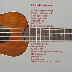 Empire Guitars Kala KA-S Soprano Ukulele - Satin Mahogany Acoustic