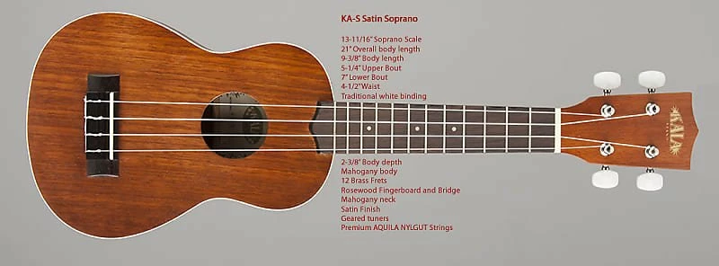 Cheap 😍 Empire Guitars Kala KA-S Soprano Ukulele - Satin Mahogany Acoustic 🔥 1 Empire Guitars Kala KA-S Soprano Ukulele - Satin Mahogany Acoustic