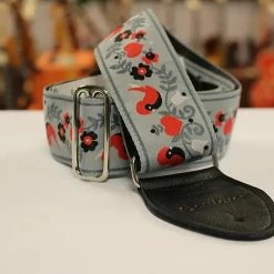 Souldier Lovebirds Grey Guitar Strap *Free Shipping In The USA*