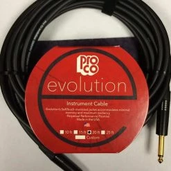Empire Guitars Accessories Pro Co Evolution EVLGCN-20 Instrument Cable 20 Ft Straight/Straight *Free Shipping In The USA*