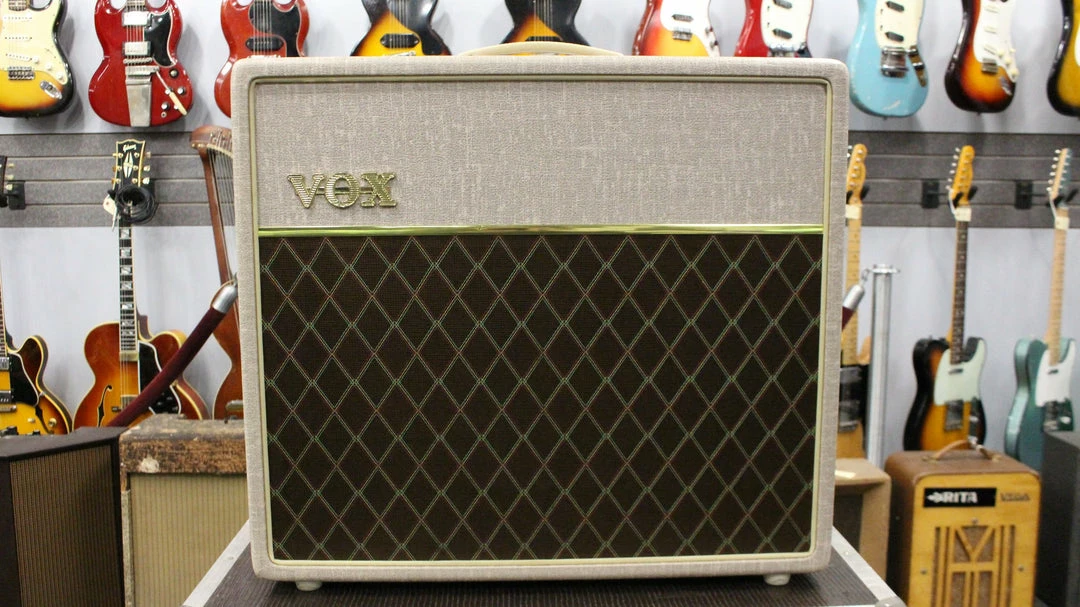 Best Sale ๐ Vox Amplification Vox AC15HW White Tolex W/FTSW Amps โ๏ธ 1 Vox Amplification Vox AC15HW White Tolex W/FTSW Amps