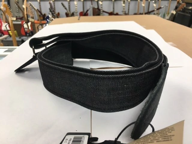 Outlet ๐ LM Products D-1 Black Denim Guitar Strap *Free Shipping In The USA* โจ 2 LM Products D-1 Black Denim Guitar Strap *Free Shipping In The USA*