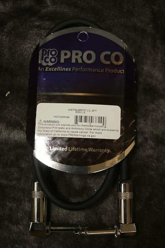Budget ✨ Empire Guitars Pro Co Instrument Cable L/L 2 FT EGLL-2 *Free Shipping In The US* Accessories 😉 1 Empire Guitars Pro Co Instrument Cable L/L 2 FT EGLL-2 *Free Shipping In The US* Accessories