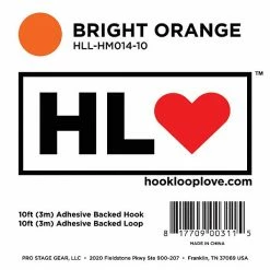 Empire Guitars Pedaltrain - 10' Hook-and-Loop - Bright Orange Pedal Board Adhesive Accessories