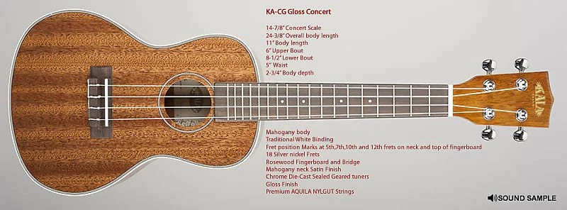 Best Pirce 😍 Empire Guitars Acoustic Kala KA-CG Concert Ukulele Mahogany Gloss Top 🎉 1 Empire Guitars Acoustic Kala KA-CG Concert Ukulele Mahogany Gloss Top