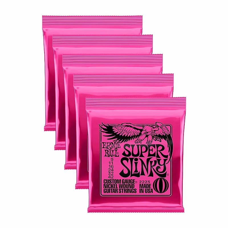Wholesale ๐ฅฐ Empire Guitars Ernie Ball 2223 Super Slinky Electric Guitar Strings .009 - .042- 5 Packs *Free Shipping In The USA* ๐ 1 Empire Guitars Ernie Ball 2223 Super Slinky Electric Guitar Strings .009 - .042- 5 Packs *Free Shipping In The USA*