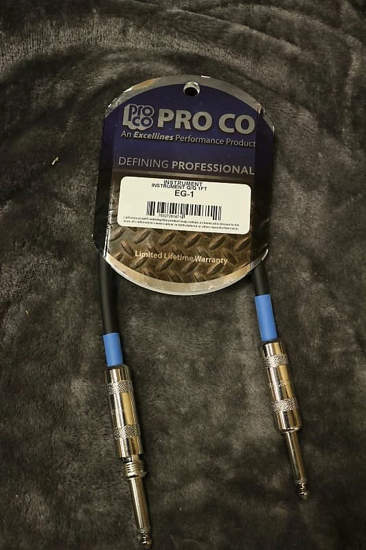 Top 10 ๐ Empire Guitars Accessories Pro Co Instrument Cable EG-1 Q/Q 1Ft *Free Shipping In The US* ๐งจ 1 Empire Guitars Accessories Pro Co Instrument Cable EG-1 Q/Q 1Ft *Free Shipping In The US*