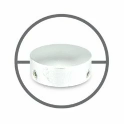 Empire Guitars Barefoot Buttons V1 Silver Max Bore 20-V1-MB-SV