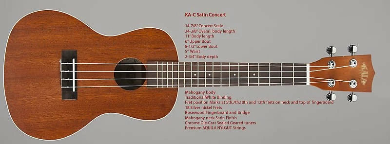 Buy ๐ Empire Guitars Kala KA-C Concert Ukulele - Satin Laminated Satin Mahogany ๐ 1 Empire Guitars Kala KA-C Concert Ukulele - Satin Laminated Satin Mahogany