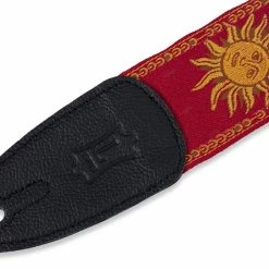 Budget ๐ฅ Empire Guitars Levy's MPJG-SUN-RED 2" Sun Print Red Guitar Strap *Free Shipping In The USA* โญ 7 Empire Guitars Levy's MPJG-SUN-RED 2